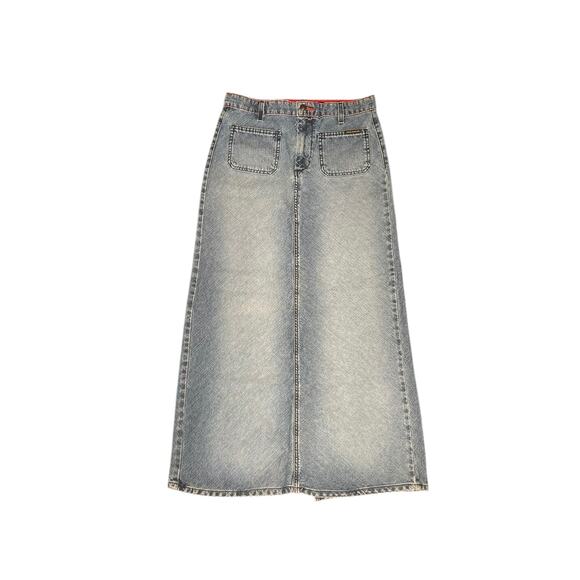 Vintage Maxi Denim Skirt Polo Jeans Co Size 4 - Picture 1 of 7